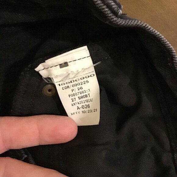 Abercrombie 4 Short (27) 90s Straight High Rise Curve Love Women’s Jeans Black - Picture 8 of 9